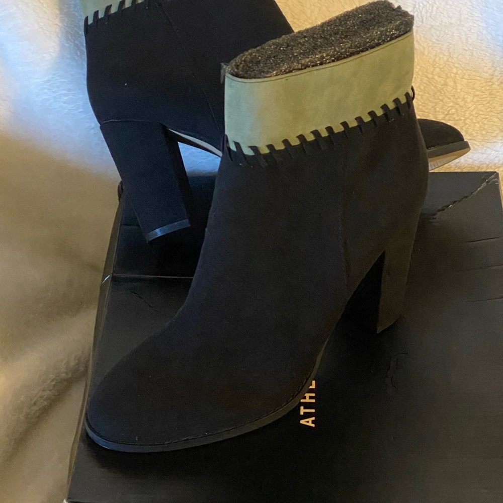 Athena Alexander Womens Nantes Black Suede Fashion Boots Size 10 m